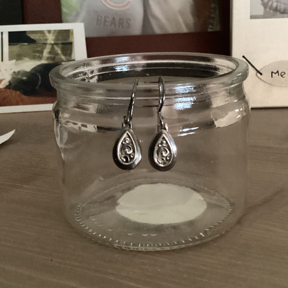 Silver Teardrop Earrings